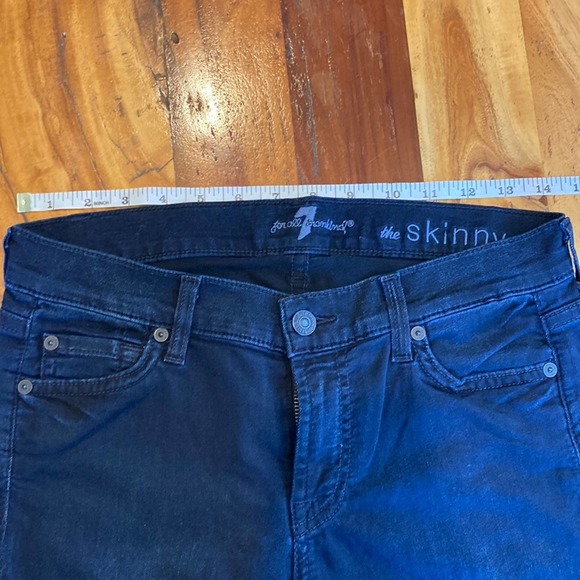 Authentic Vintage 7 for All Mankind The Skinny Black Jean - 28 - Picture 2 of 11